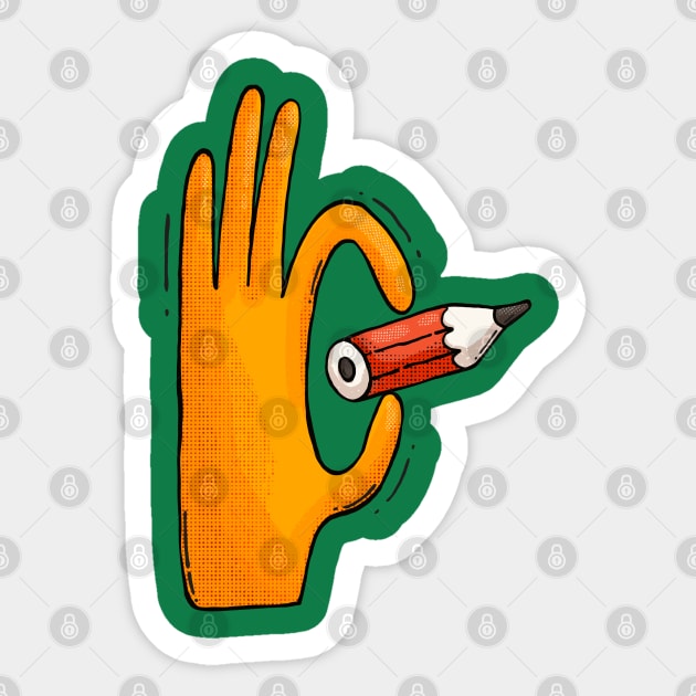 Tiny Pencil Sticker by Tania Tania